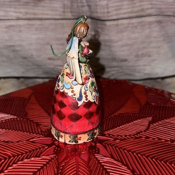 Jim Shore Angel Ornament Winter On The Wing Heartwood Creek Miniature 2010 - Picture 2 of 6